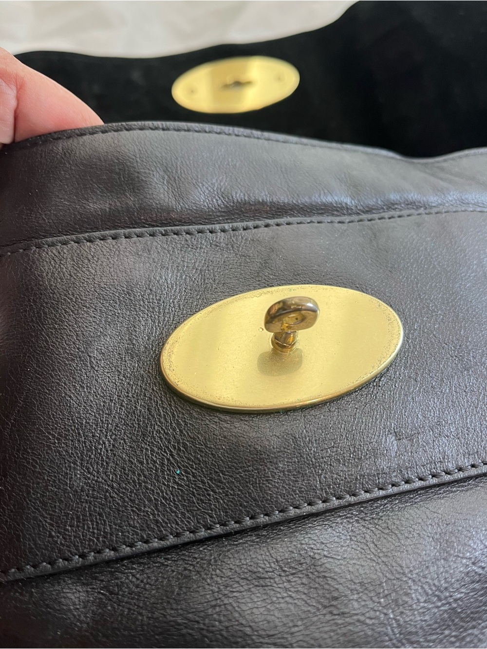 MULBERRY BLACK LEATHER ALEXA - Picture 14 of 16